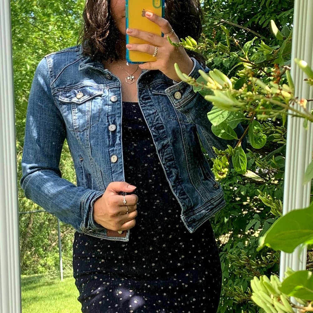Pilcro Cropped Jean Jacket